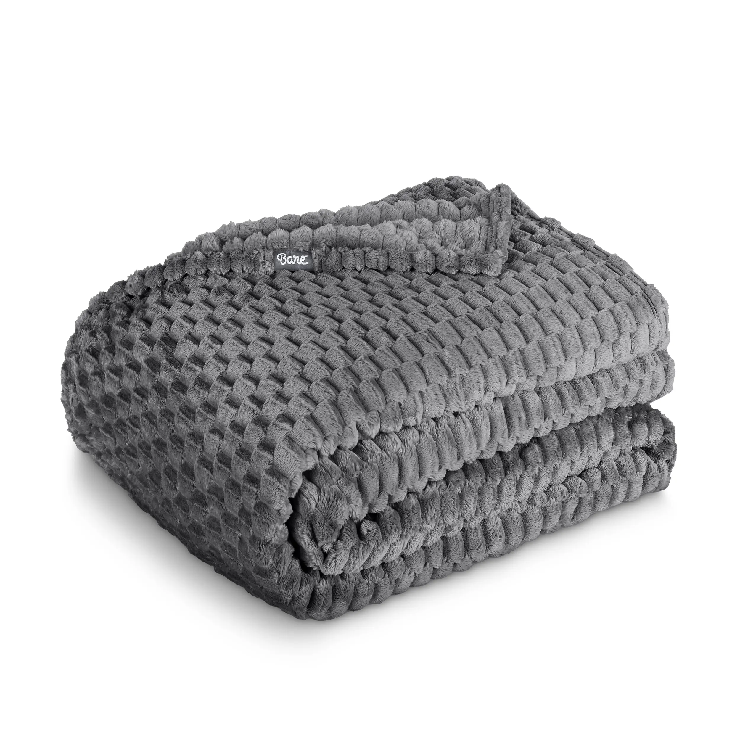 Bare Home Microplush Waffle Blanket - Cozy Warm Fluffy Soft Sleeping Throw, Wrinkle-Resistant, Non-Shedding Bed Option, Cozy Warm Blanket, Fluffy Soft Blankets