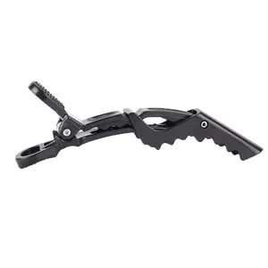 HCDIVA Black Alligator Hair Clips Duckbill Clips for Hair Styling Sectioning Hairdressing Tools Partition Clips for Perming and Dyeing 1 Piece