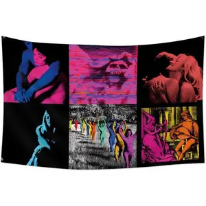 Moonlight Singer TV Tapestry Flag Girl Album Cover Tapestry 40x60 in Home University Dormitory Girl Bedroom Wall Decoration 40x30inch Multi-Purpose