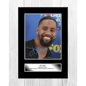 [UNFRAMED POSTER] Jey Uso 1 WWE reproduction autograph photograph poster