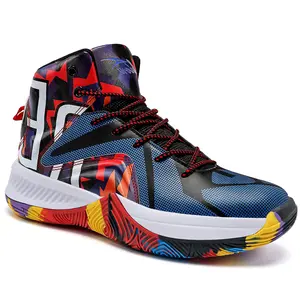 ASHION Mens Basketball Shoes Lightweight Breathable Sneakers Anti Slip Sports Shoes for Running Walking