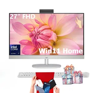 HP - 27" Full HD Touch-Screen All-in-One with Adjustable Height - Intel Core Ultra 7 155U 2023 - Win11 Home - 32GB Memory - 1TB SSD - Shell White - Bundle Accessory