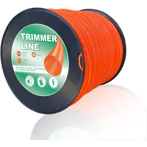 080 Weed Eater String Trimmer Line of 2024 , 5-Pound Round Weed Wacker String for Universal Replacement, Heavy Duty Commercial Grade  Nylon Trimmer Line (Orange)