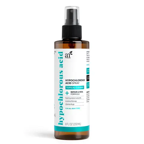 ArtNaturals Hypochlorous Acid Spray - 8 FL OZ Topical Cleanse Repair & Heal Formula for All Skin Types