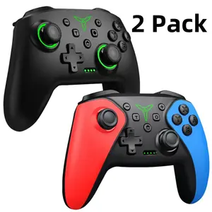 Switch Controller, Wireless Switch Controller Compatible with Switch Controller/Switch 2/Switch Lite/Switch OLED, Wireless Switch Controllers Work with iOS/Android/Wired PC with RGB Light, Programmable, TURBO