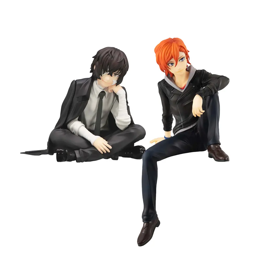 BSD Anime Figure Dazai Osamu Nakahara Chuuya Figure sitting Action figure Anime Peripheral Toy Collection Statue Dazai Gifts