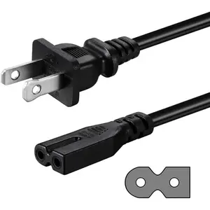 2 Prong AC Power Cord Compatible with Vizio D/E/M Series HDTV, Vizio Sound Bar Power Cable Replacement