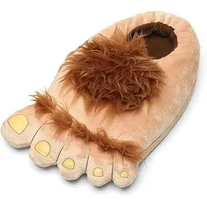 Furry Monster Adventure Slippers Comfortable Novelty Warm Winter Hobbit Feet for Adults