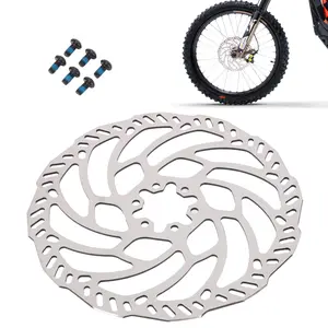 Brake Disc Rotor Stainless Steel for Surron Light Bee X S Brake Rotor for Segway X260 X160 Stainless Steel High Hardness Excellent Friction Resistance and Excellent Bending Resistance Clean Electric Dirt Bike Motorcycle Rear