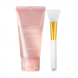 Collagen night mask (with brush head) can be peeled off. This night mask can replenish moisture for the skin and enhance elasticity, reducing sagging and wrinkles. This moisturizing mask is an ideal gift for women and young girls!