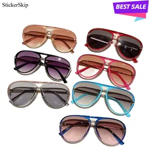 2026 New Retro Aviator Sunglasses for Men & Women, Trendy Multi-Color Gradient Lens Fashion Eyewear, Lightweight & Durable Casual Shades, Perfect for Outdoor Activities, Beach, Travel, Daily Street Style & All-Season Decorative Use