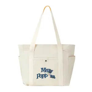 Mary Poppins Print Canvas Tote Bag Large Capacity Shoulder Bag for Everyday Use Perfect for Women Shopping Travel Work Beach Gift Idea for Christmas Birthday Mother's Day Valentine's Day and Special Occasions