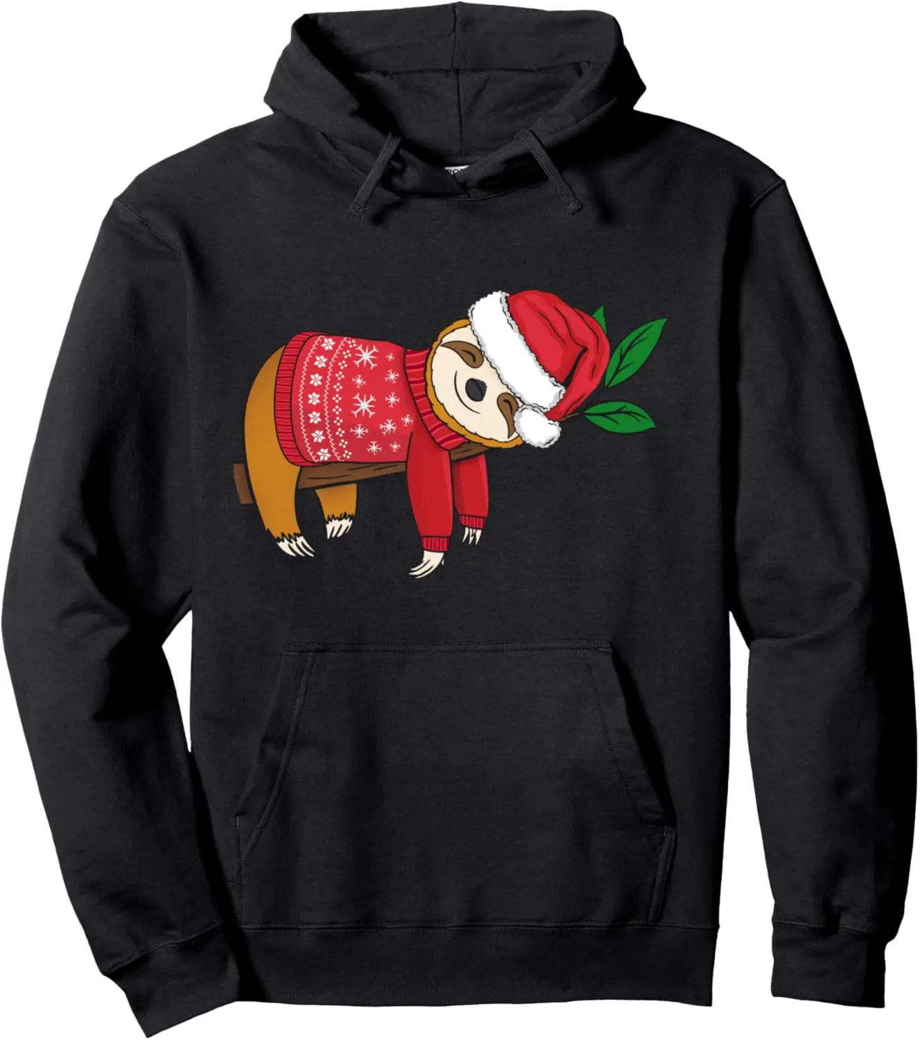 Sloth Merry Christmas Sweater Santa Sloth Merry Slothmas Pullover Hoodie