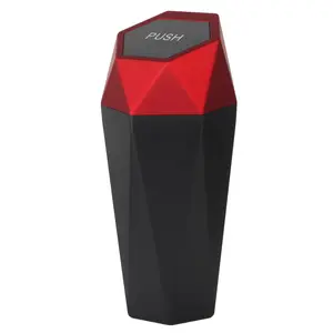 Car Trash Can Bin,Small Garbage Can with Lid,Automotive Cup Holder Mini Cars Trashcan,Portable Cars Door Trash Cans,Car Must Have Accessories Interior Essentials Gadgets Dustbin