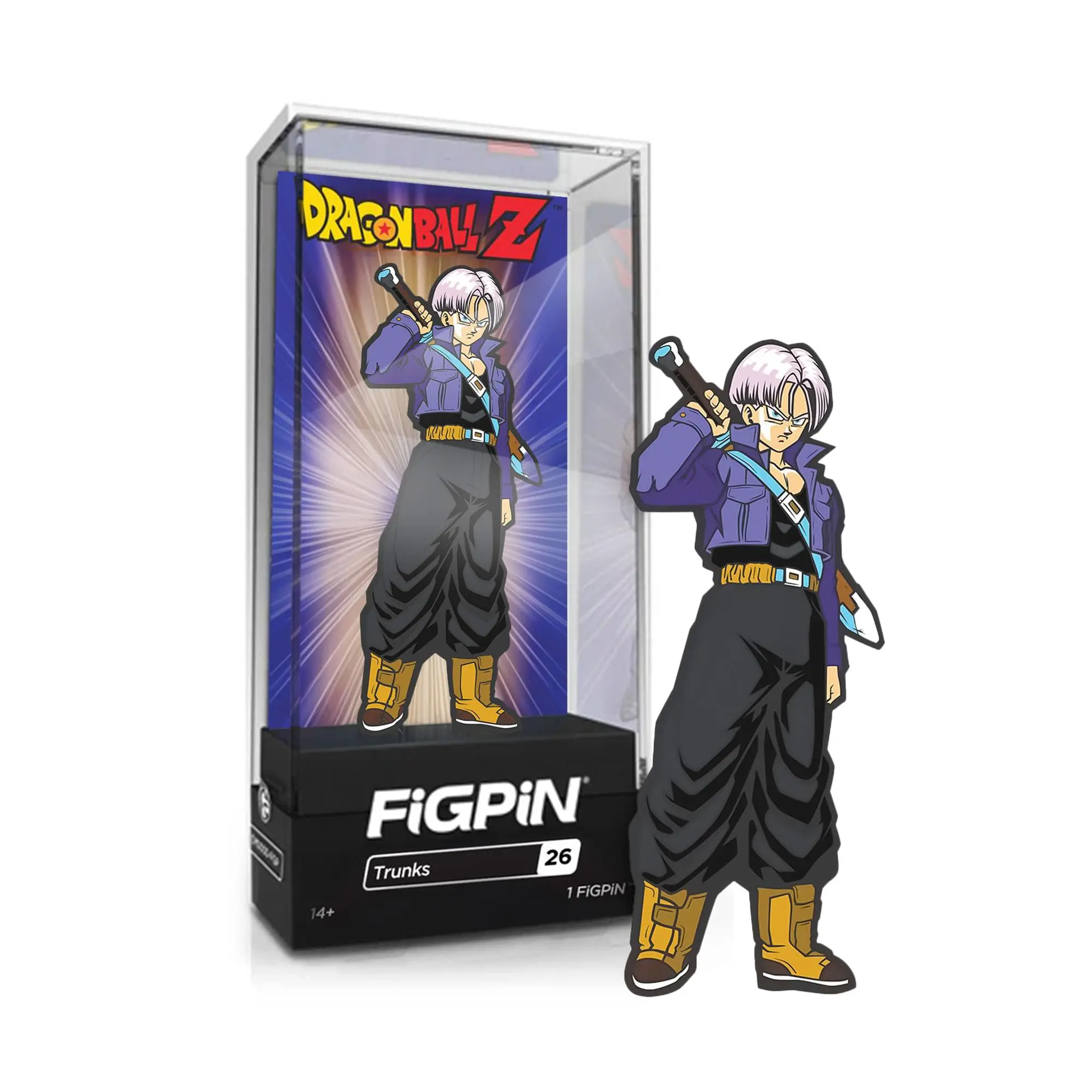 Dragon Ball Z 3-Inch Collectible Enamel FiGPiN - Trunks, Model Figure, Collectible Figurine