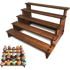 Wooden Cupcake Stand 5 Tier Cupcake Stand Cupcake Holder Rustic  Cupcake Display Stand Wooden Dessert Display Stand
