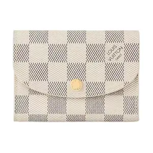 Louis Vuitton Christopher White Checkered Calfskin Wallet for Women