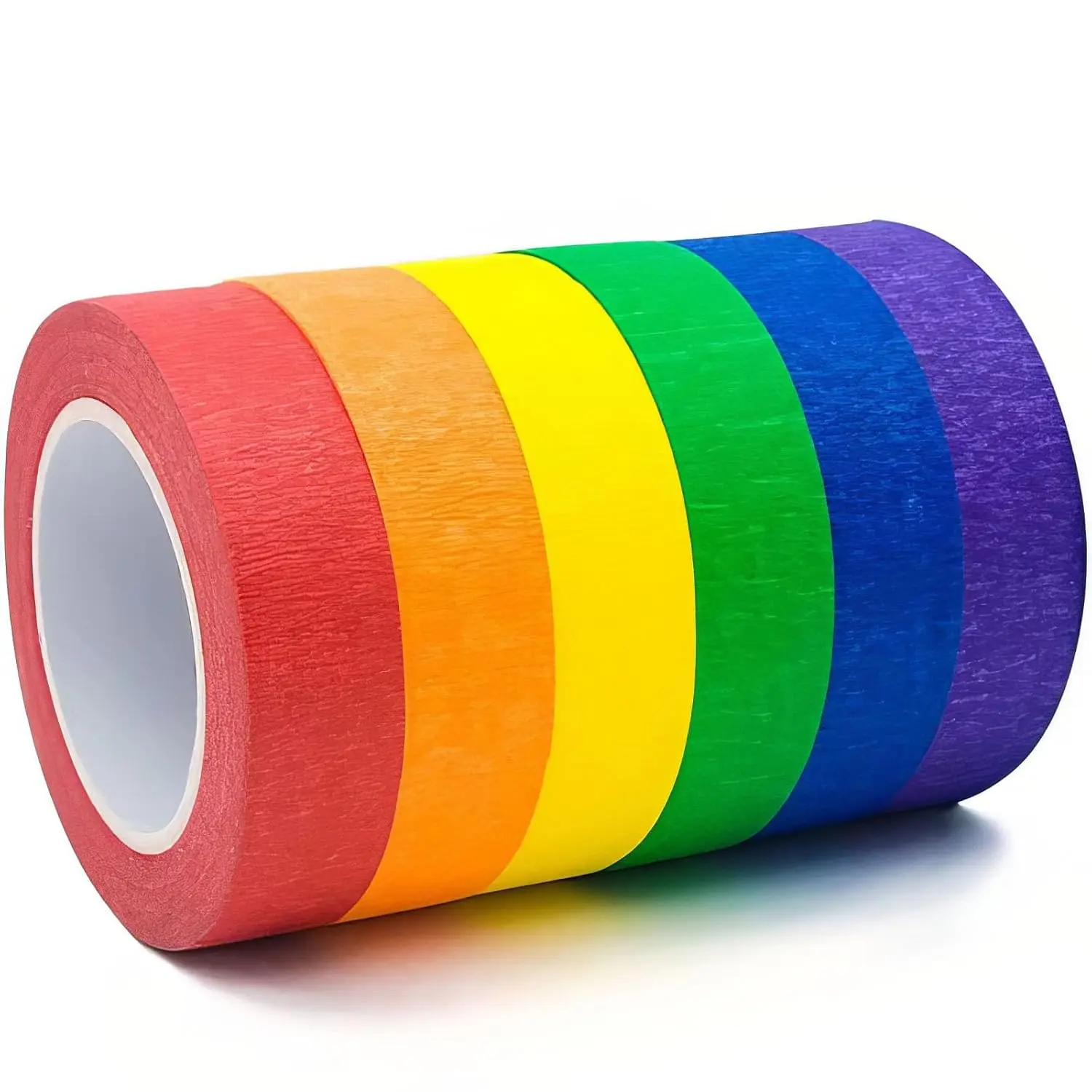6 Rolls Colored Masking Tape,colored painters tape,0.6" x14.3Yard Drafting Tape,Colored Painters Tape for Arts and Crafts,Labeling Tape, Paper Tape,DIY Decorative Coding Decoration Teaching Supplies