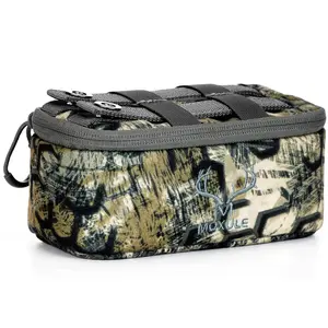 Binocular Harness Bottom Pouch - Zippered Pocket Expandable Water-Resistant Detachable Storage Bag Attachment