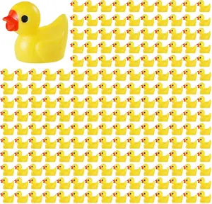 200 Pieces Mini Resin Ducks Tiny Duck for Garden Micro Landscape Ornament Dollhouse Prank Christmas Falloween Birthday Party Favors DIY Decoration Craft