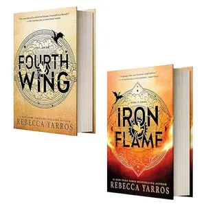The Empyrean Series 2 Books Set By Rebecca Yarros (Fourth Wing, Iron Flame)