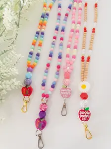 Teacher Beaded Lanyard, Cute Lanyard for Teachers, Gift for Teacher,Teacher Appreciation Gift Idea