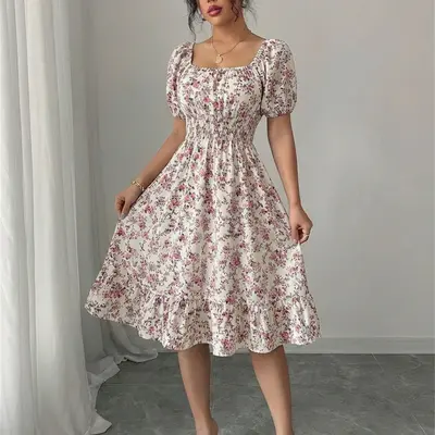 aqua pleated floral dress Andrea & Leo A1285 Print Long Formal Prom Exude feminine charm in Andrea And Leo A1285 Aqua Women's Pleated Floral Guest