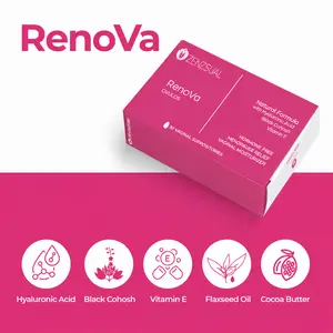 RENOVA Feminine Health - Hyaluronic Acid Moisturizing Suppository - Woman Owned - for vaginal dryness and Odor control - Paraben-Free and Cruelty-Free - 10 count Comfort Moisturizer