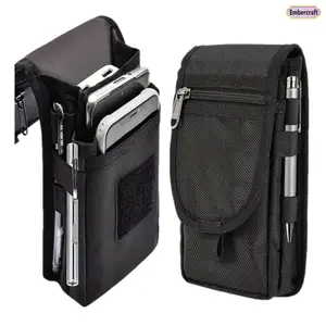 Hands-Free Large Phone Waist Bag for Men & Women, Casual Travel Pouch, Multi-Pocket Coin Purse, Adjustable Tactical Belt Bag, Everyday Outdoor Crossbody, Fits iPhone & Android, Portable Daily Carry