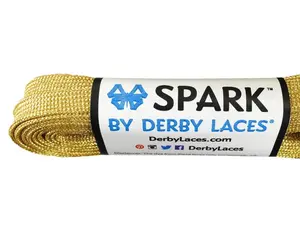 Gold 84 inch Metallic Roller Derby Skate Lace Shoelaces