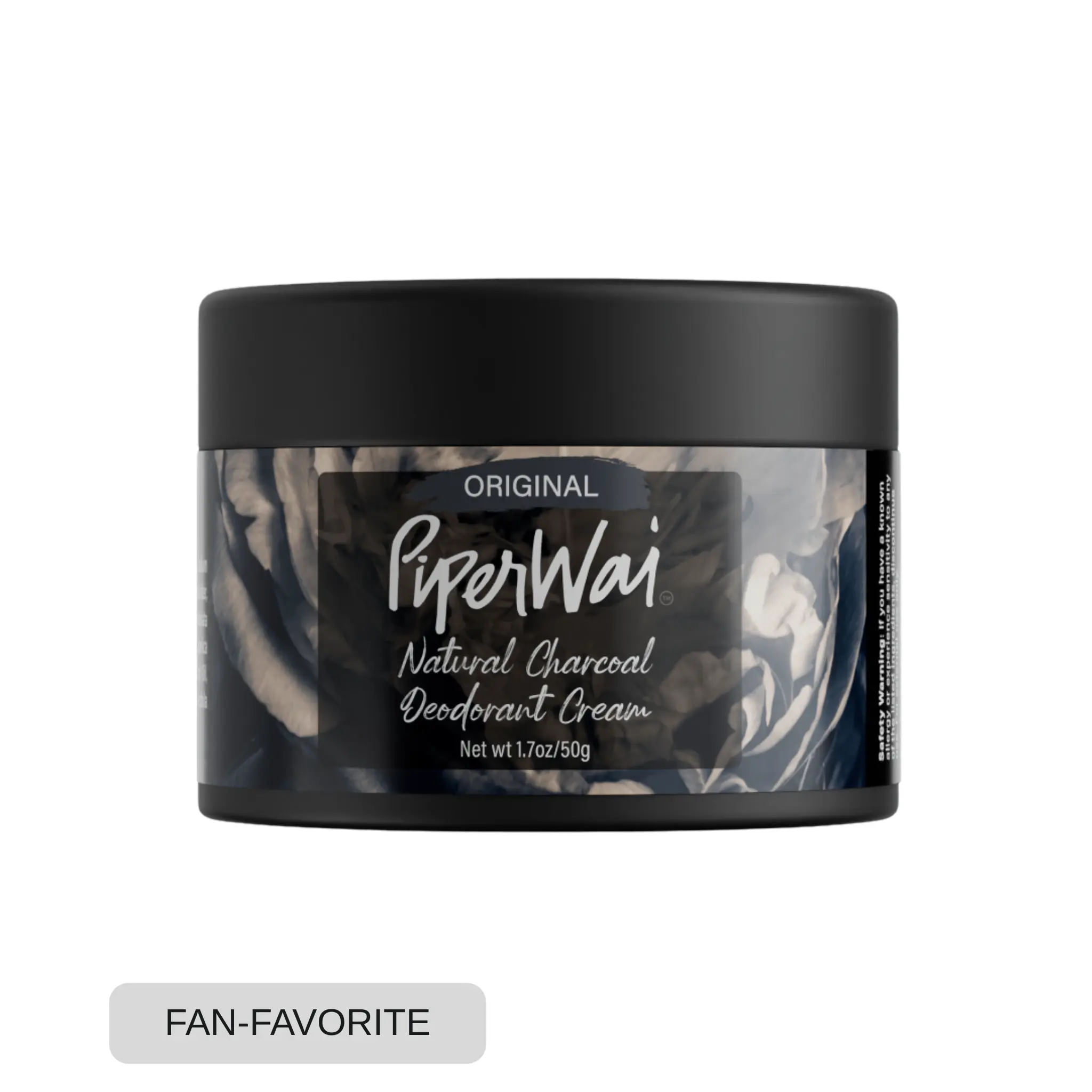 Natural Deodorant Cream without Aluminum, Activated Charcoal
