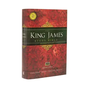 KJV Study Bible, Large Print, Hardcover, Red Letter Edition: Second Edition