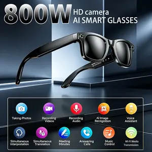 W610 Smart Glasses HD Recording Ai Photo Recognition Translation, 290mah Large Battery, Ip67 Waterproof Bluetooth-compatible Glasses