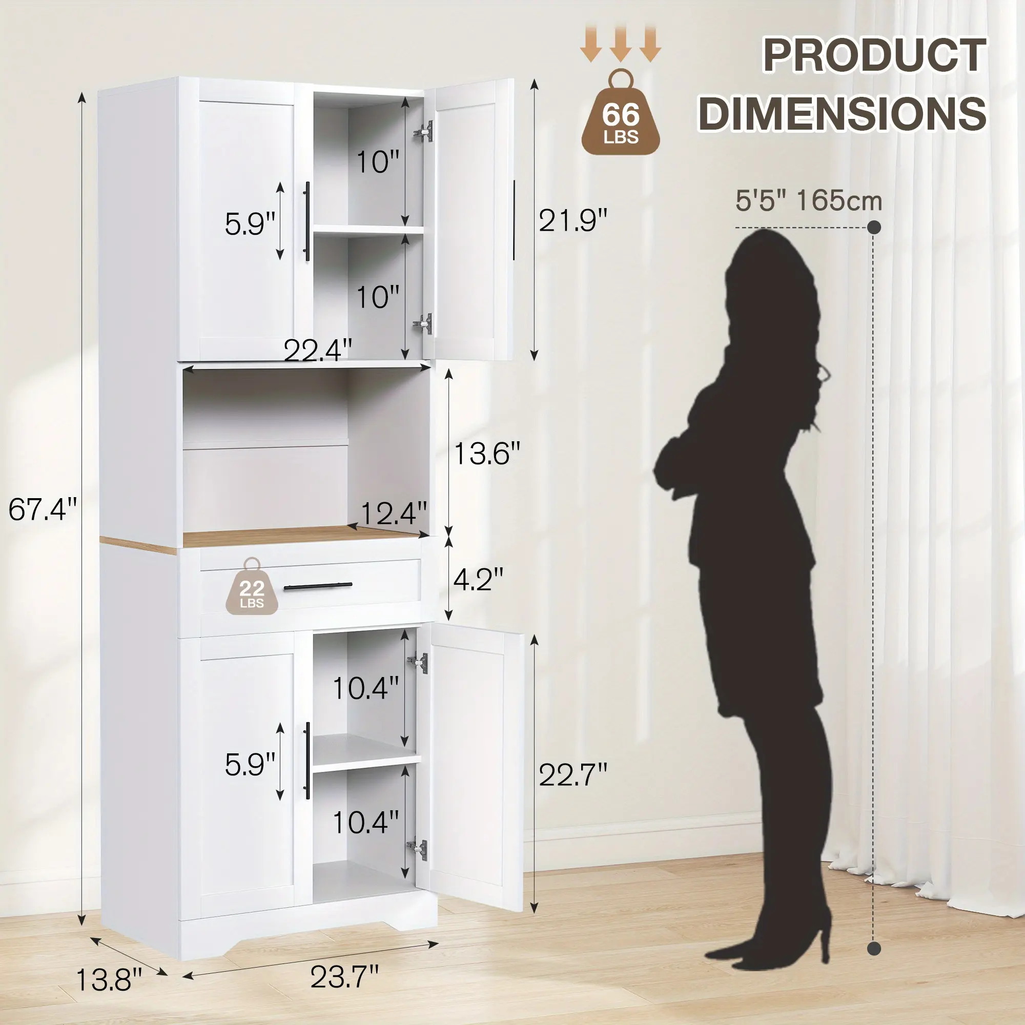 L23.7"*W13.8"*H67.4"