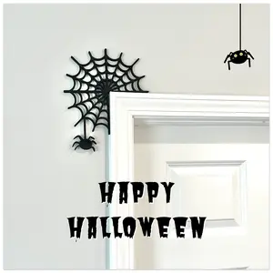 Spider Web Halloween Frame Hanging Decor | 3d Printed