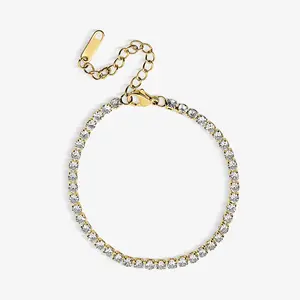 EVRY JEWELS Gold or Silver Plated Women's Hypoallergenic You Glow Girl Tennis Bracelet