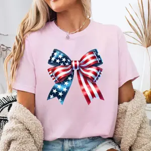 Coquette Bandiera americana , Clipart del 4 luglio Tshirt 13JUN25TT6