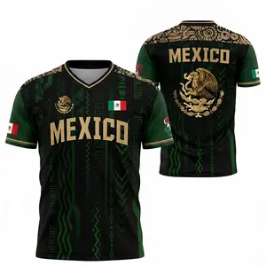 2026 Mexico Soccer Jersey, Mexican Eagle Emblem Graphic Football Shirt, Gift for Him