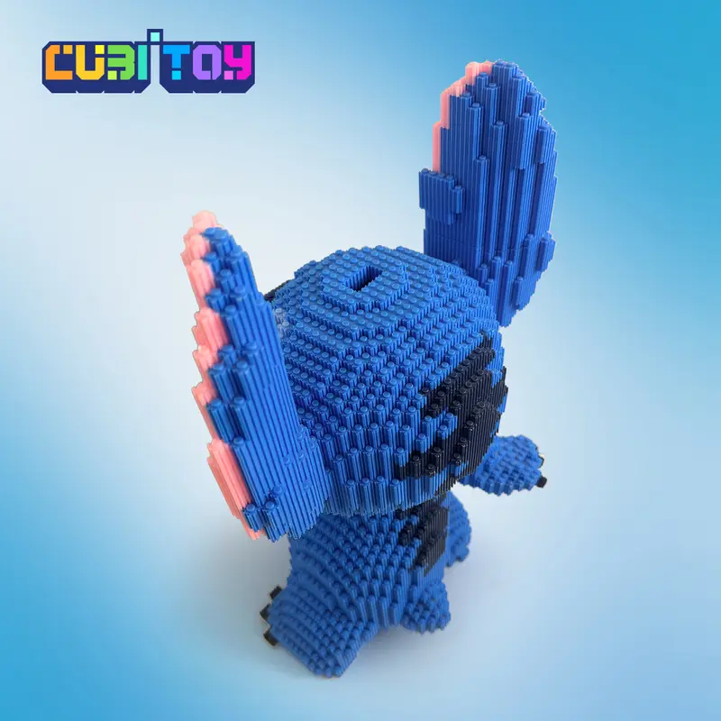 CubiTOY Animation Series Large Blue Alien (12050 PCS) 3D Micro Building Block Model Collectible Toy