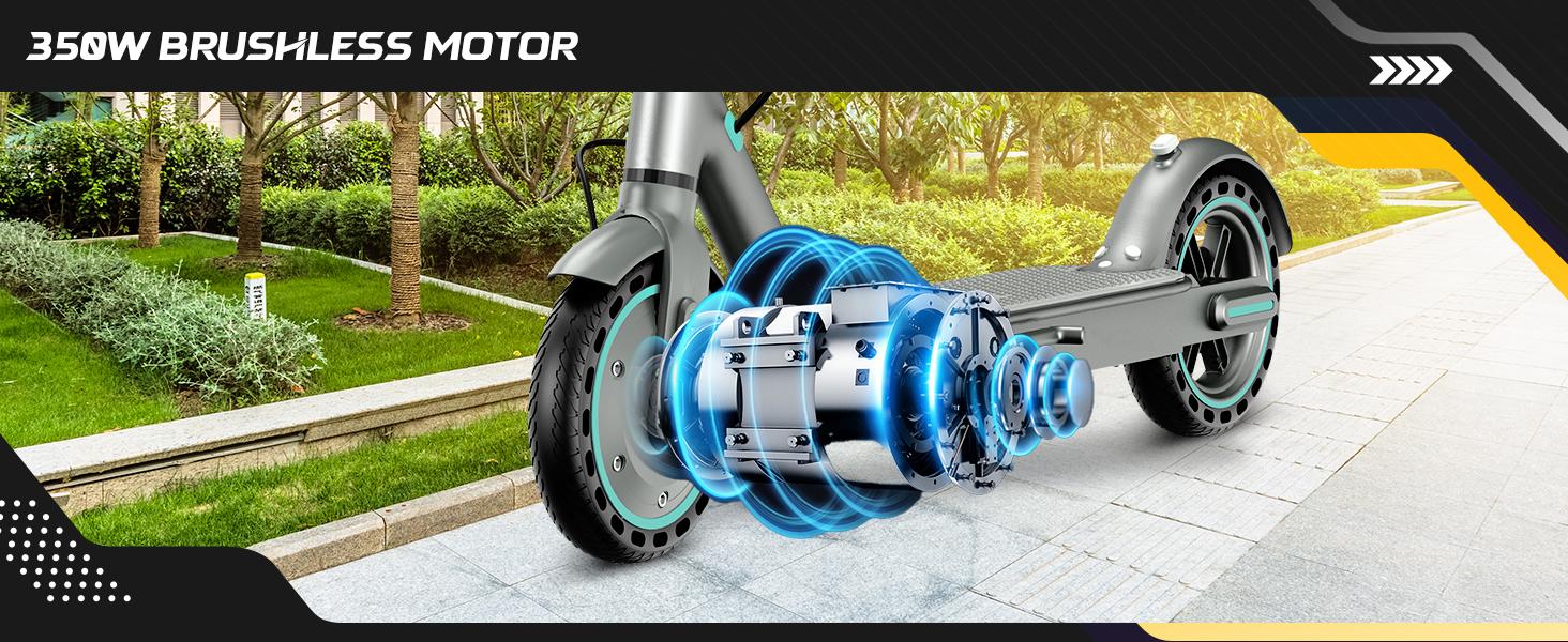 [Mother's Day flash sale] Folding Electric Scooter with a Top Speed ​​of 19 MPH，350W Motor Battery，Foldable E-Scooter with App Control & Disc Braking System for Smart APP Contro Foldable