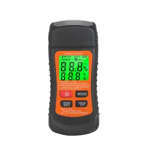 Portable Backlight Moisture Meter, Wall Wood Panel Humidity Tester, Ideal for Home Renovation, Carpentry, Industrial Use