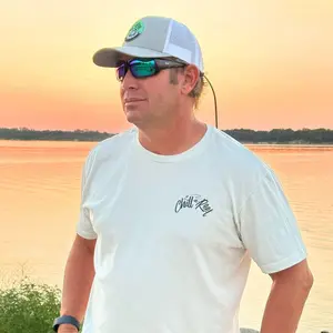 Rippin Sippin LANDSCAPE Chill-N-Reel T-shirt - Soft Short Sleeve Cotton Menswear Top Comfy