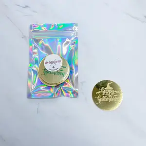 HAPPY HALLOWEEN ACRYLIC TOPPERS (GOLD)