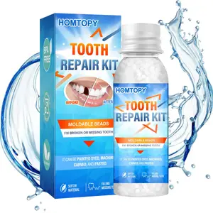 Malleable Dental Glue Sets, Temporary Fillers, Non-Toxic And Odorless, Temporary Dental Filling And Restoration Kits, Thermoplastic Beads For Restoration, Are Very Suitable For Daily Social Use.