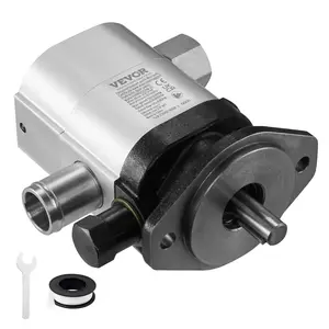 【Summervibes】VEVOR Hydraulic Log Splitter Pump, 22GPM, 2 Stage 4000PSI Wood Log Splitter Pump, 1-1/4'' Inlet 3/4'' NPT Outlet 3600 RPM Aluminum Hydraulic Gear Pump, for Small Engine Mounting Log Splitters Snowplow