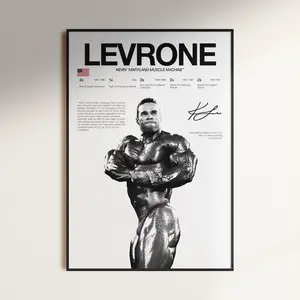 Kevin Levrone Poster, Bodybuilding Wall Print, Mr Olympia Poster, Bodybuilder Digital Print, Gym Fitness Motivation Decor Gift, Gym Art
