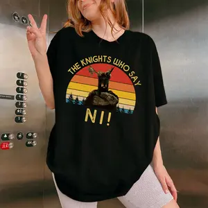 The Knights Who Say Ni Vintage Retro Unisex T-Shirt, Monty Python Movie Tee, Unisex, Sweatshirt, Hoodie