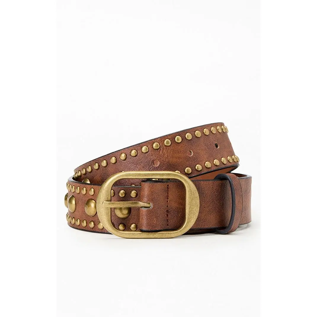 Pacsun Women's Josie Faux Leather All-Over Studded Belt Pacsun Women's Josie Faux Leather All-Over Studded Belt