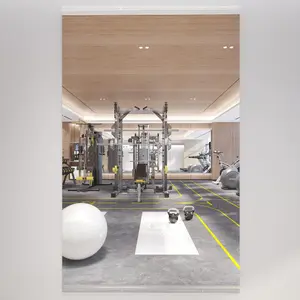 Yarnuwa Frameless Tempered Glass Home Fitness Mirror Ideal for yoga studios, dance studios, and living rooms High-definition reflection Durable and shatter-resistant Wall-mounted gym mirror