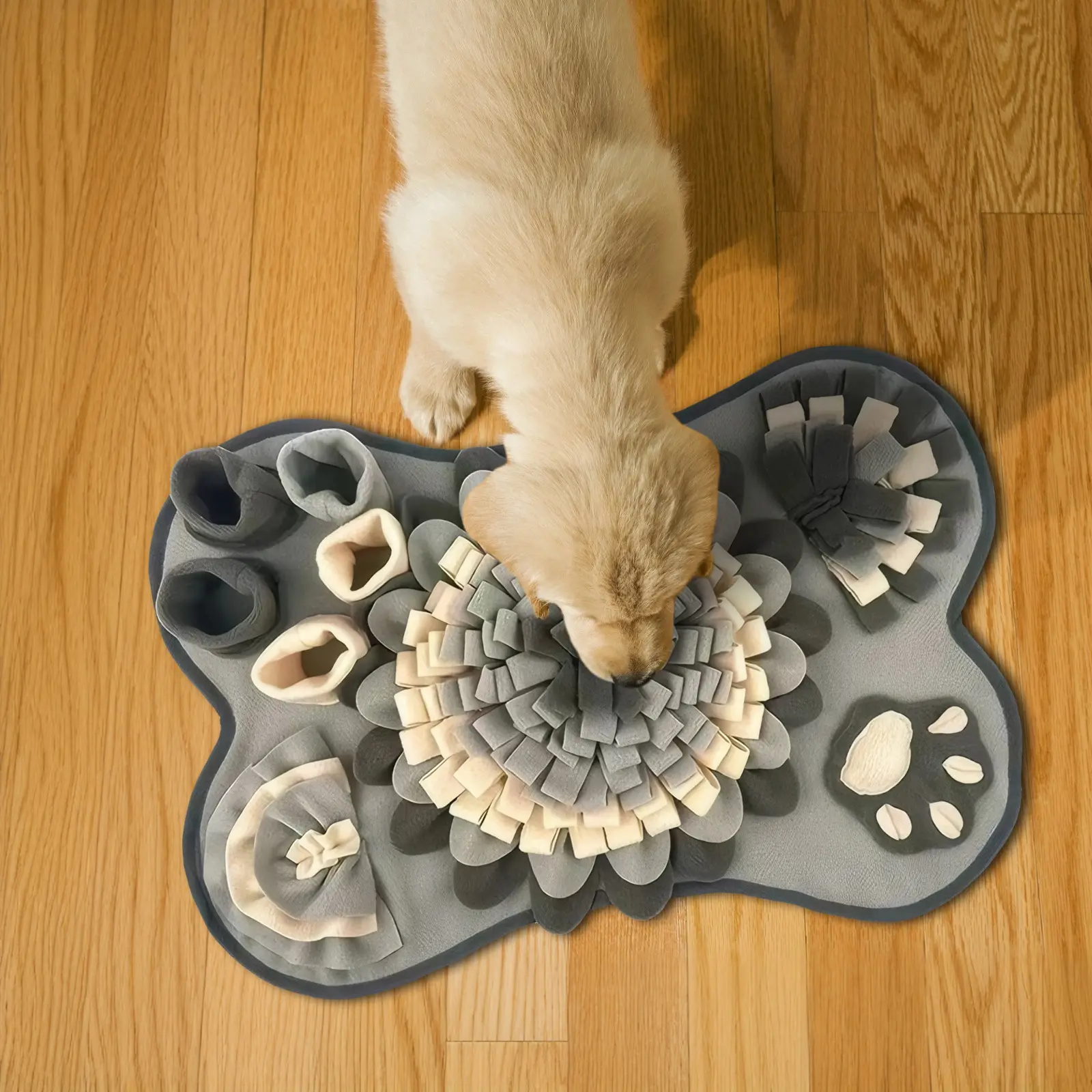 Interactive Sniff Mat Slow Feeder Dog Treat Mat Interactive Dog Puzzle Toy for Small and Medium Dogs